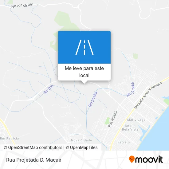 Rua Projetada D mapa