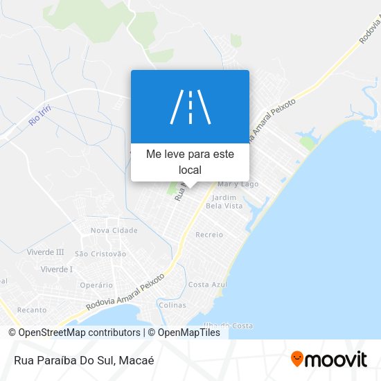 Rua Paraíba Do Sul mapa