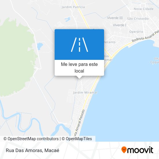Rua Das Amoras mapa