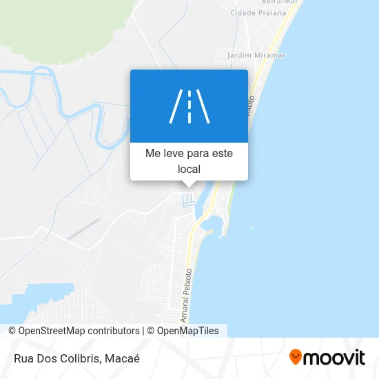 Rua Dos Colibris mapa