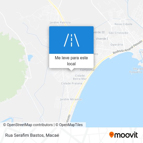 Rua Serafim Bastos mapa