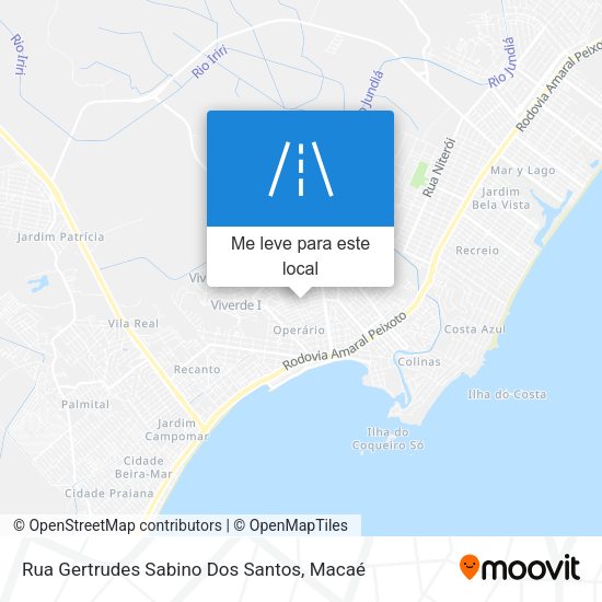 Rua Gertrudes Sabino Dos Santos mapa