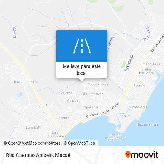 Rua Caetano Apicelo mapa