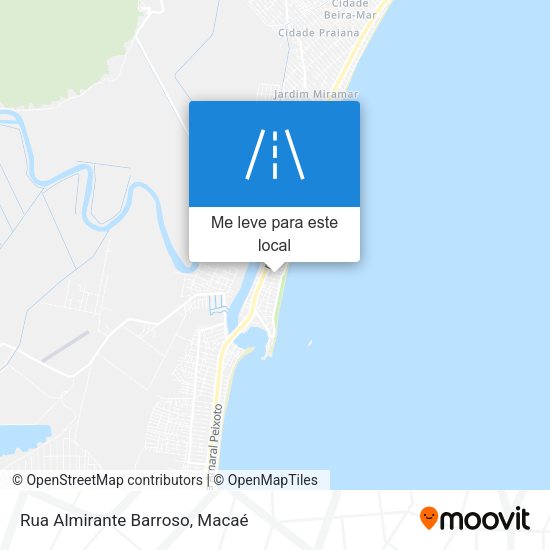 Rua Almirante Barroso mapa