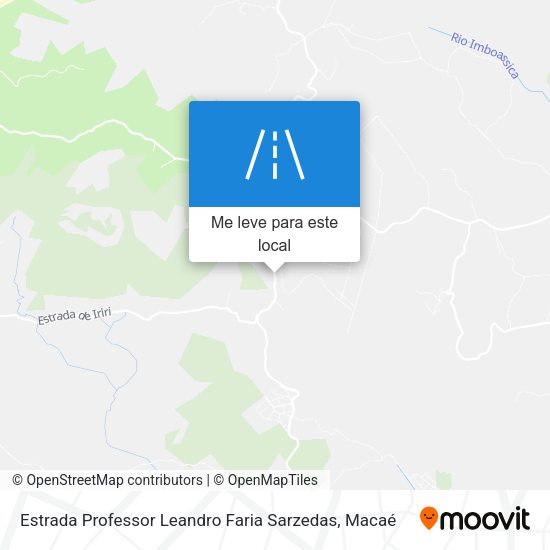 Estrada Professor Leandro Faria Sarzedas mapa