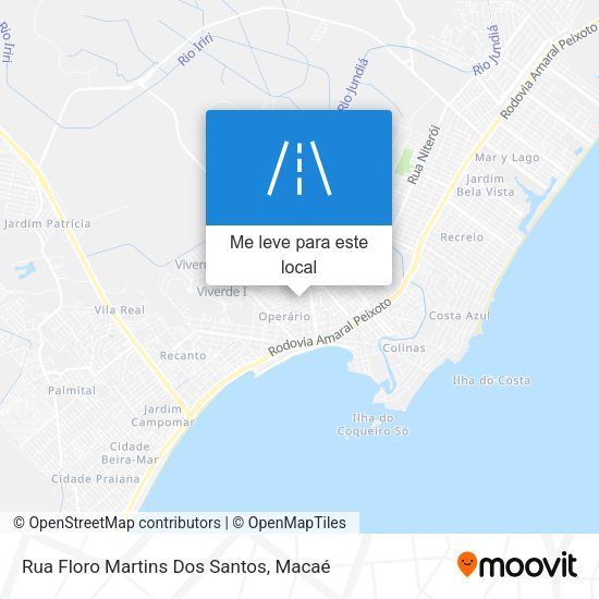 Rua Floro Martins Dos Santos mapa