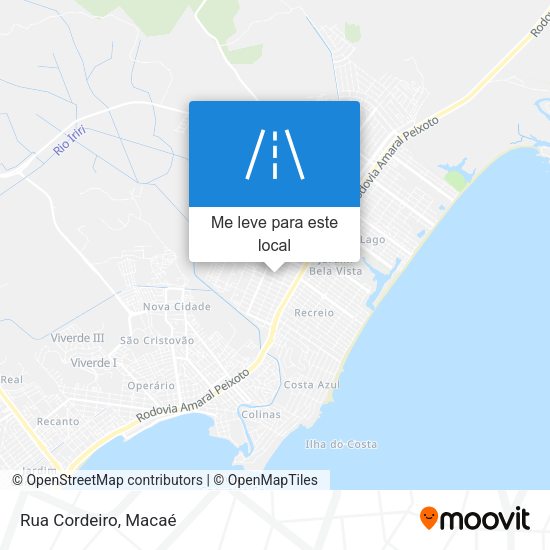 Rua Cordeiro mapa