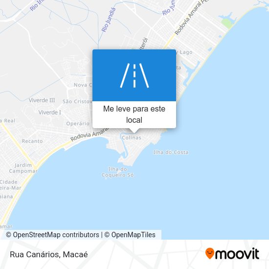 Rua Canários mapa