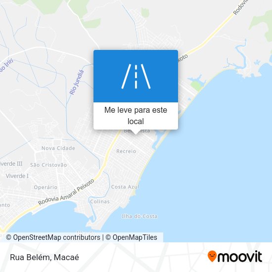 Rua Belém mapa