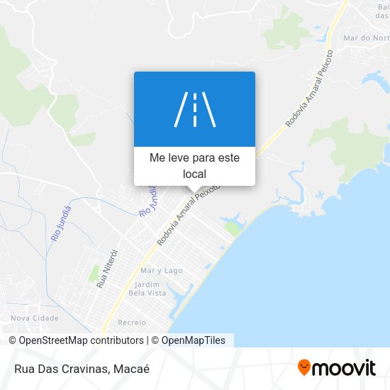 Rua Das Cravinas mapa