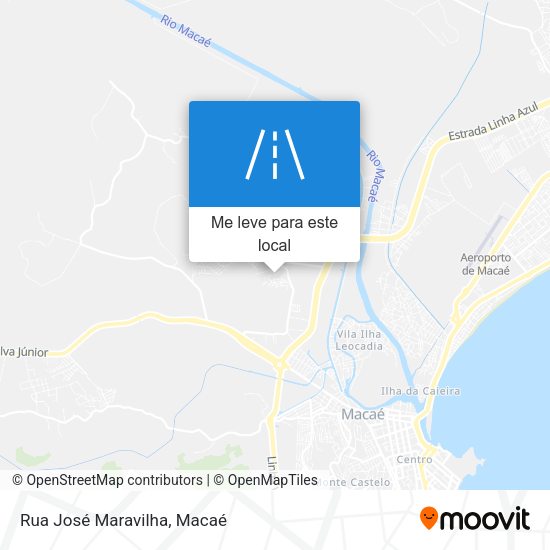 Rua José Maravilha mapa