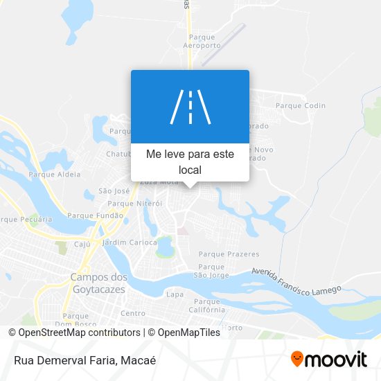 Rua Demerval Faria mapa