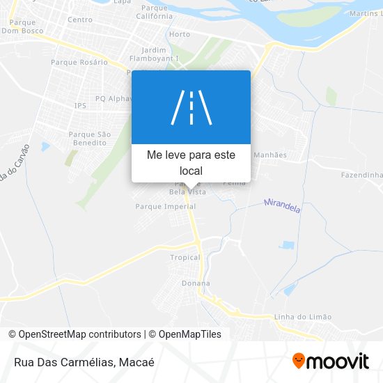 Rua Das Carmélias mapa