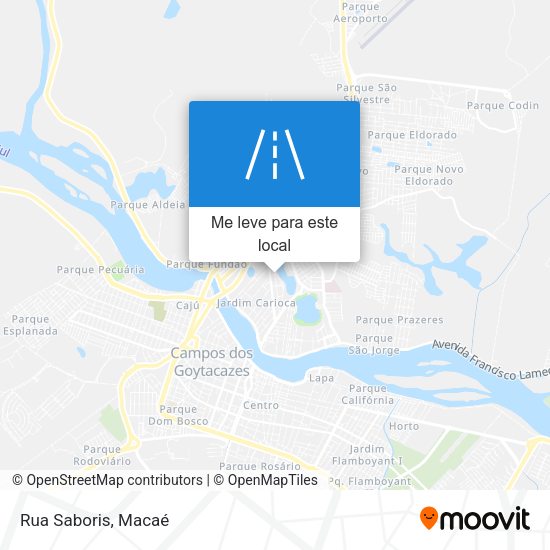 Rua Saboris mapa