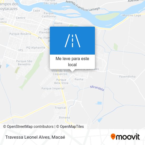 Travessa Leonel Alves mapa