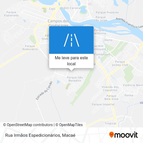 Rua Irmãos Espedicionários mapa
