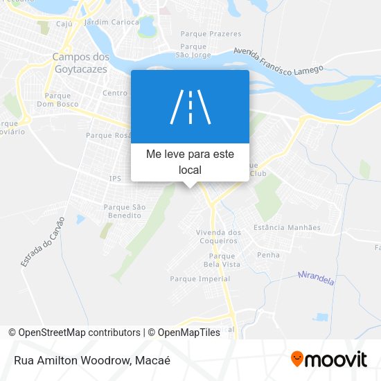 Rua Amilton Woodrow mapa