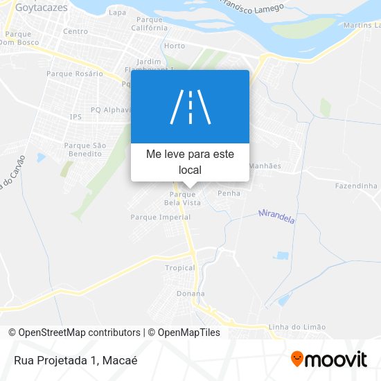 Rua Projetada 1 mapa