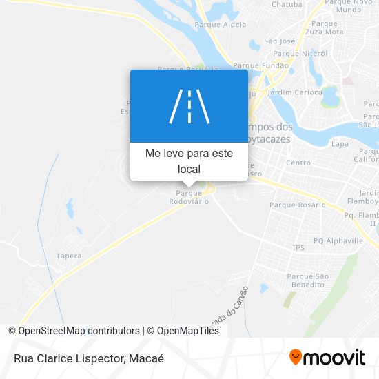 Rua Clarice Lispector mapa