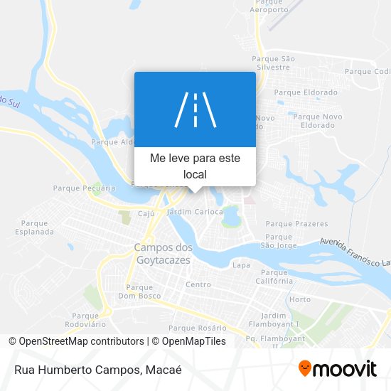 Rua Humberto Campos mapa
