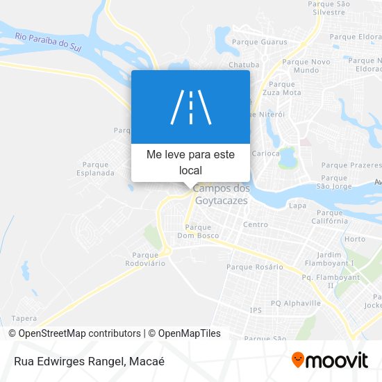 Rua Edwirges Rangel mapa