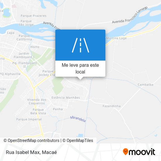 Rua Isabel Max mapa