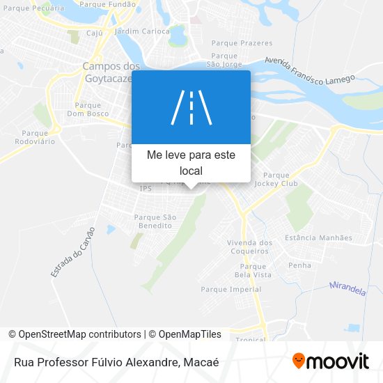 Rua Professor Fúlvio Alexandre mapa