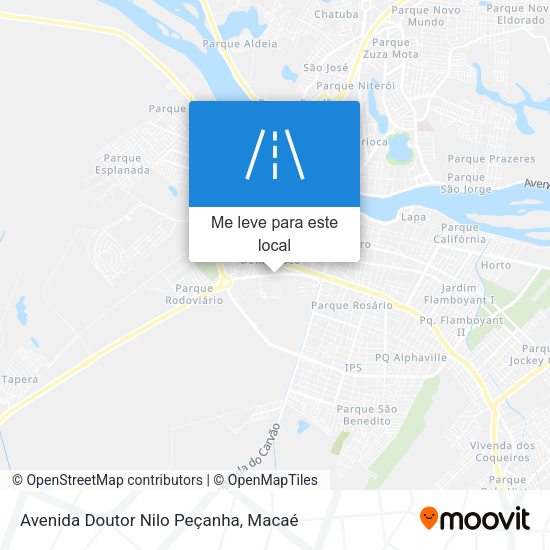 Avenida Doutor Nilo Peçanha mapa