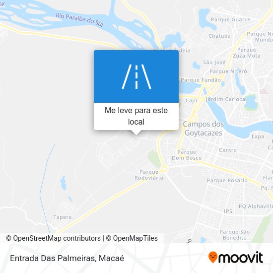 Entrada Das Palmeiras mapa