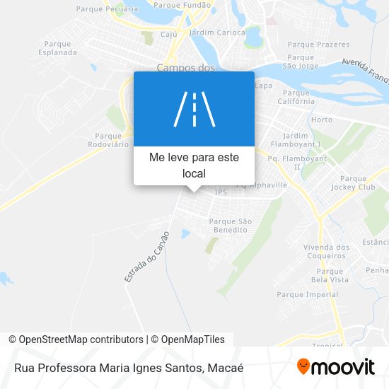 Rua Professora Maria Ignes Santos mapa