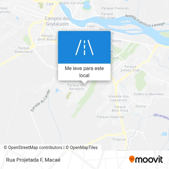 Rua Projetada F mapa