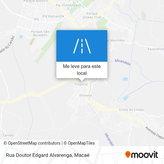 Rua Doutor Edgard Alvarenga mapa