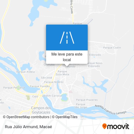 Rua Júlio Armund mapa
