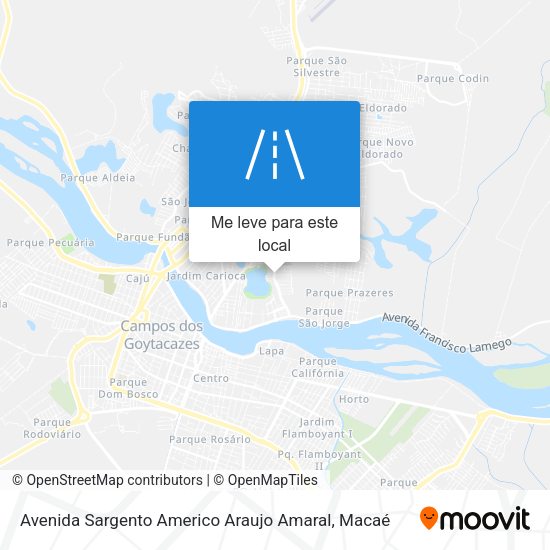 Avenida Sargento Americo Araujo Amaral mapa