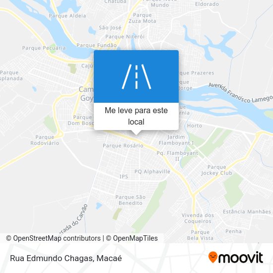 Rua Edmundo Chagas mapa