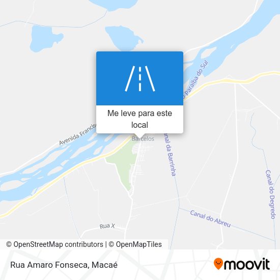 Rua Amaro Fonseca mapa