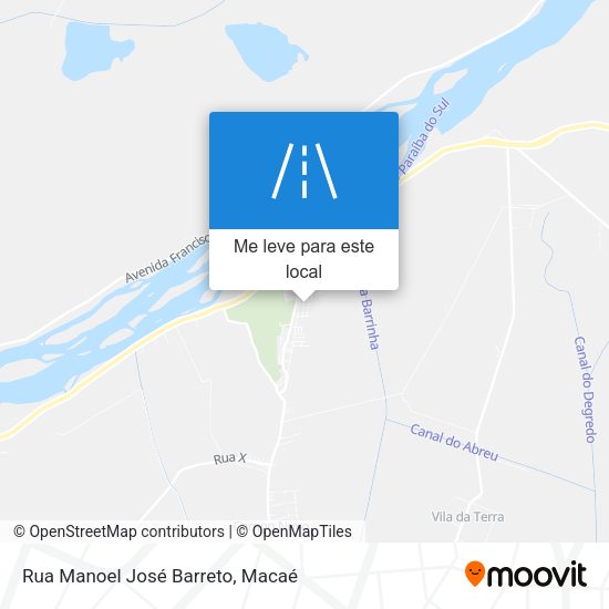 Rua Manoel José Barreto mapa