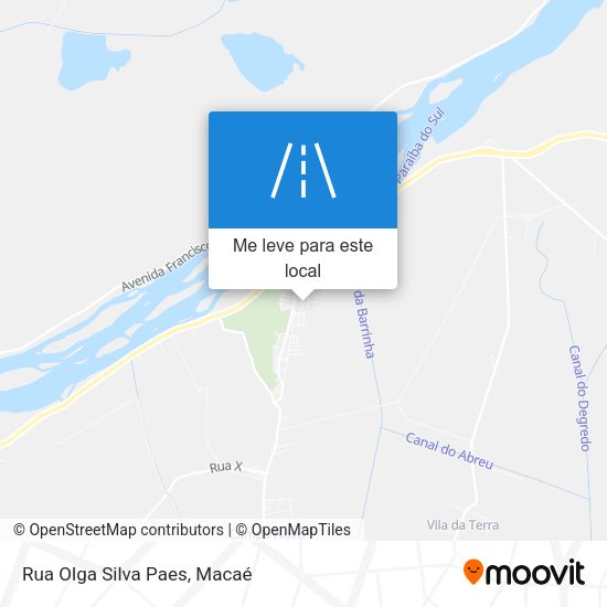 Rua Olga Silva Paes mapa