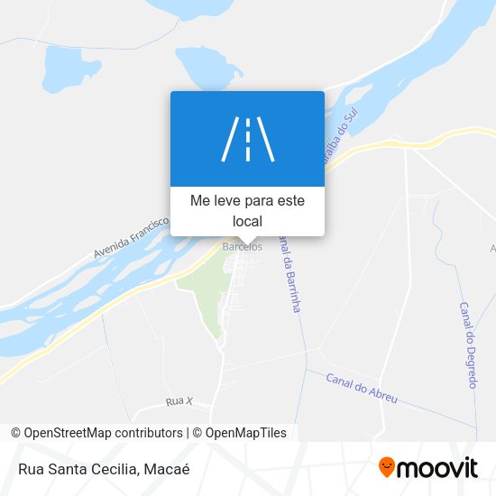 Rua Santa Cecilia mapa