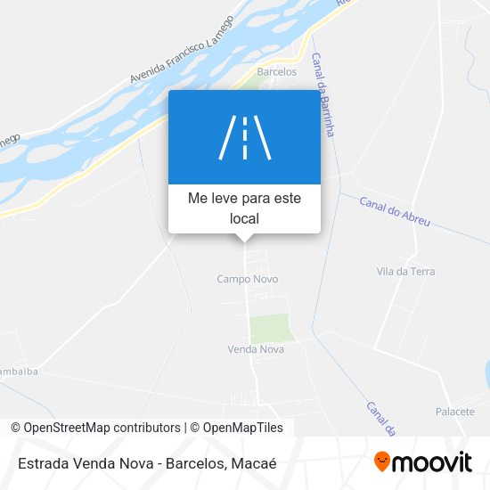 Estrada Venda Nova - Barcelos mapa