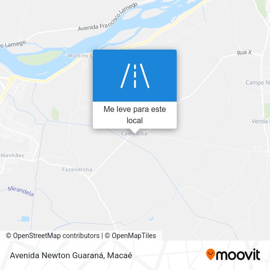 Avenida Newton Guaraná mapa