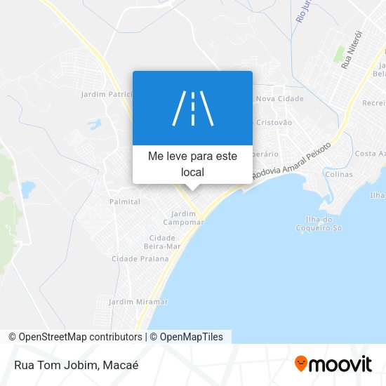 Rua Tom Jobim mapa