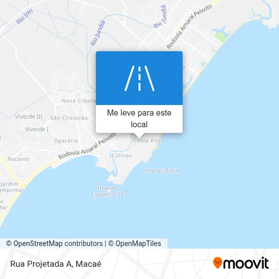 Rua Projetada A mapa