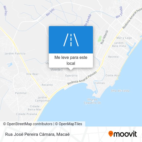 Rua José Pereira Câmara mapa