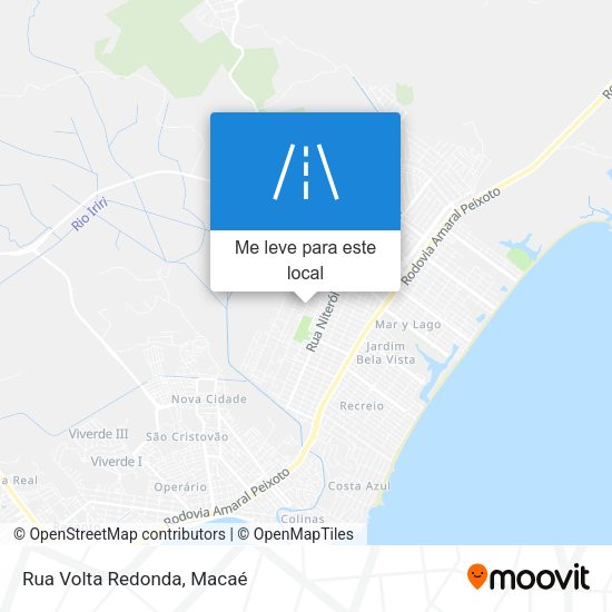 Rua Volta Redonda mapa