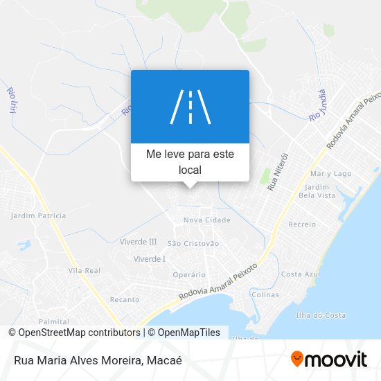 Rua Maria Alves Moreira mapa