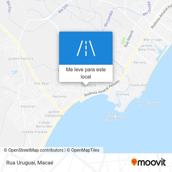 Rua Uruguai mapa