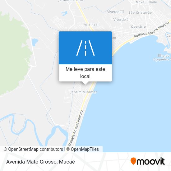 Avenida Mato Grosso mapa