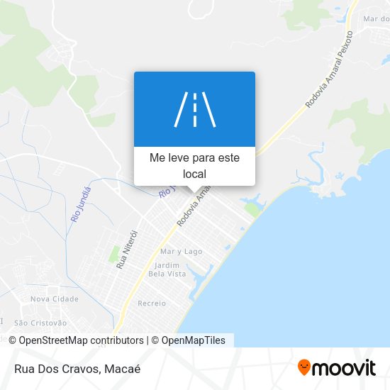 Rua Dos Cravos mapa
