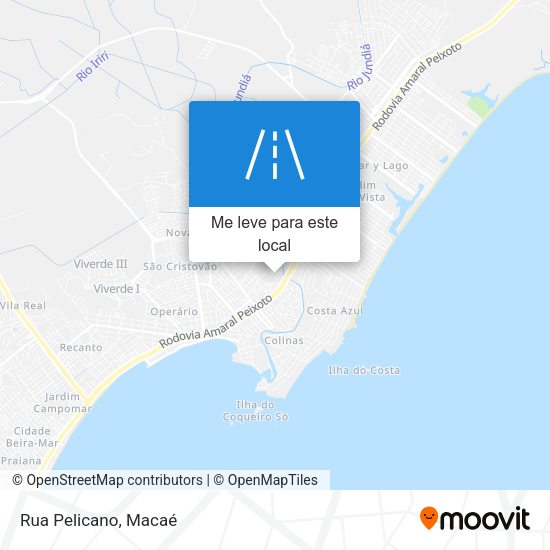 Rua Pelicano mapa